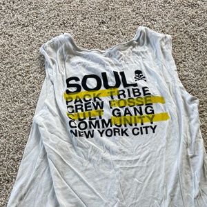 Vintage New York Soul Cycle White Tank Top NY